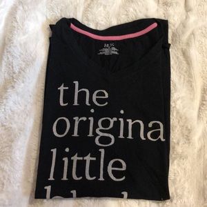 Black Pajama Dress with Writing